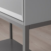 TULLSTORP - Cabinet, grey, 73x35x126 cm - best price from Maltashopper.com 70498435