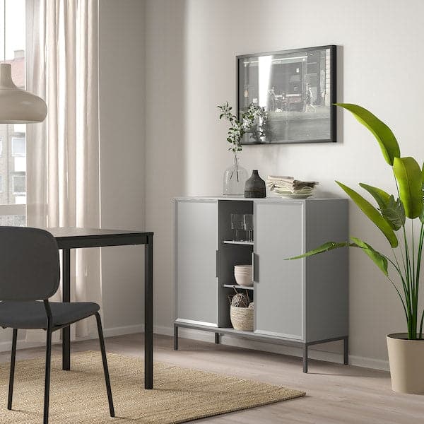 TULLSTORP - Cabinet, grey, 99x35x89 cm - best price from Maltashopper.com 40498432