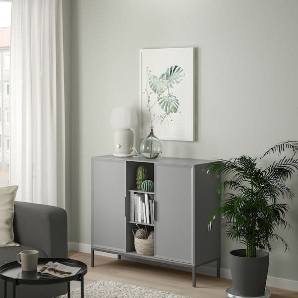 TULLSTORP - Cabinet, grey, 99x35x89 cm - best price from Maltashopper.com 40498432