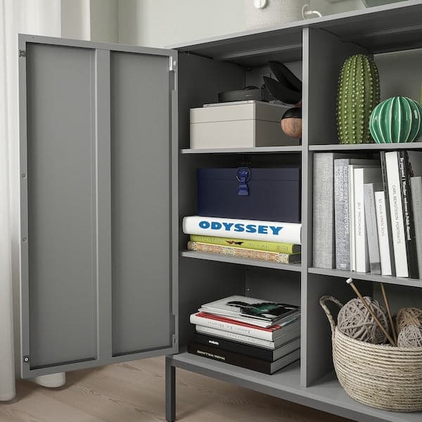 Ikea TULLSTORP - Cabinet, grey, 99x35x89 cm