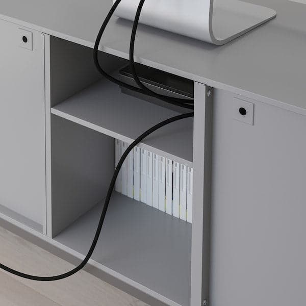 Ikea TULLSTORP - TV bench, grey, 114x35x53 cm