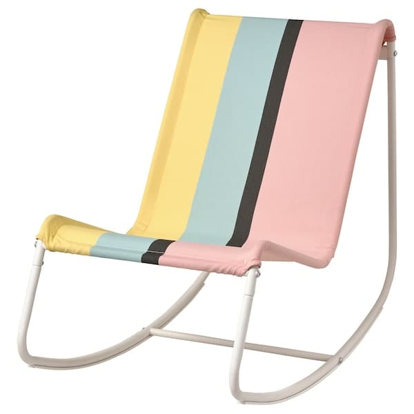 TUMHOLMEN - Rocking-chair, in/outdoor, white/multicolour - best price from Maltashopper.com 90539114