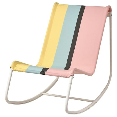 TUMHOLMEN - Rocking-chair, in/outdoor, white/multicolour