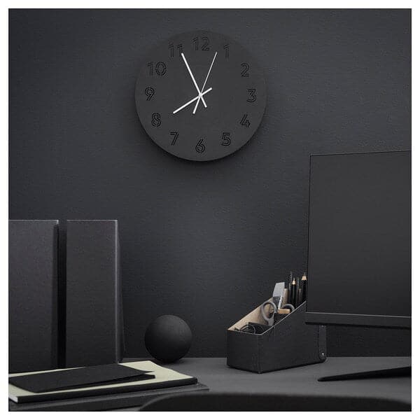 PLUTTIS orologio da parete, bassa tensione/rosso, 28 cm - IKEA Italia
