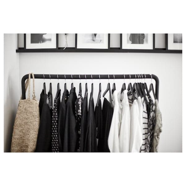 TURBO - Clothes rack, in/outdoor, black, 117x59 cm - best price from Maltashopper.com 40177233