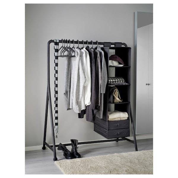 TURBO - Clothes rack, in/outdoor, black, 117x59 cm - best price from Maltashopper.com 40177233