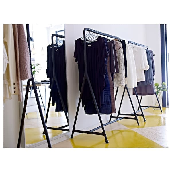 TURBO - Clothes rack, in/outdoor, black, 117x59 cm - best price from Maltashopper.com 40177233