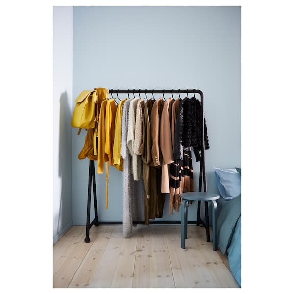TURBO - Clothes rack, in/outdoor, black, 117x59 cm - best price from Maltashopper.com 40177233
