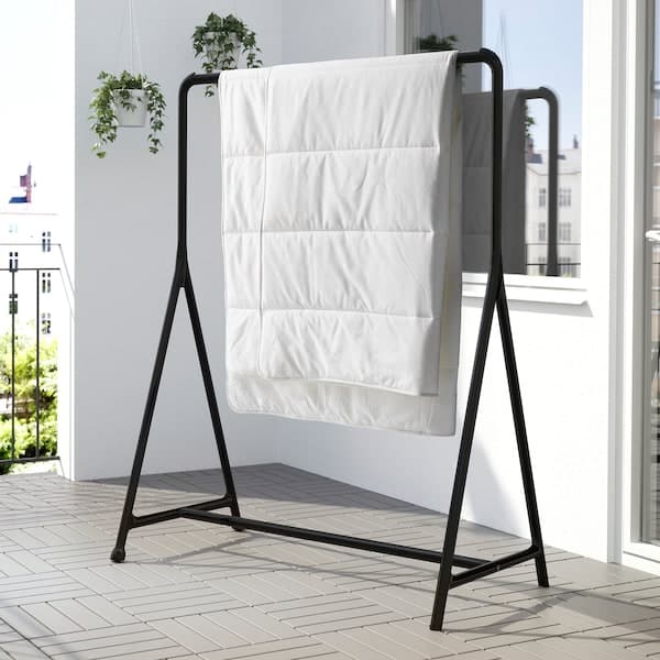 TURBO - Clothes rack, in/outdoor, black, 117x59 cm - best price from Maltashopper.com 40177233