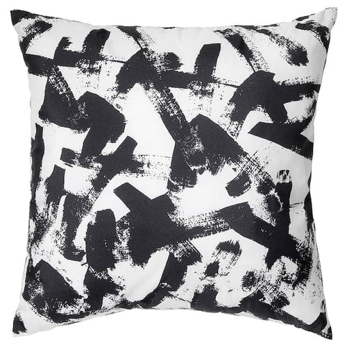 TURILL Pillow - black/white 40x40 cm , 40x40 cm