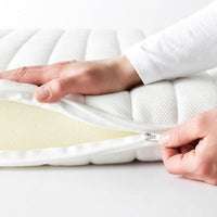 TUSSÖY Thin mattress - white 140x200 cm , 140x200 cm - best price from Maltashopper.com 20298132