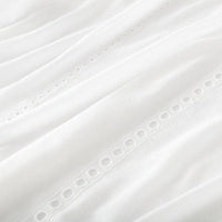 TUVÄNGSFLY - Tenda sottile, 2 teli, bianco ricamo, 145x300 cm , 145x300 cm - best price from Maltashopper.com 50544103