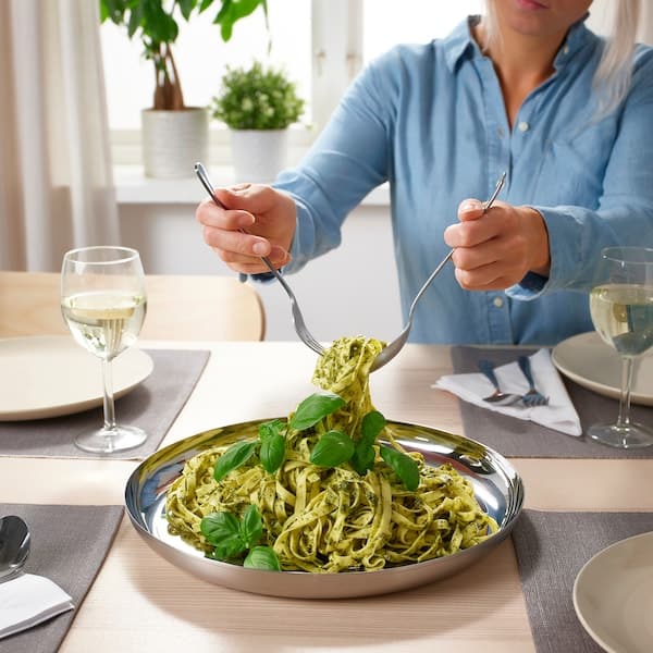 TUVHÄTTA - Serving plate, stainless steel, 32 cm - best price from Maltashopper.com 10539556