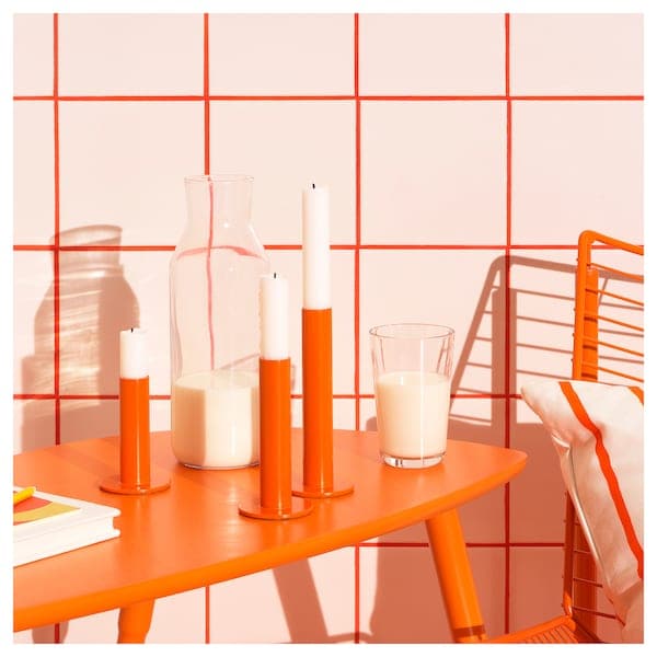 Ikea TUVKORNELL - Candle holder, set of 3, orange