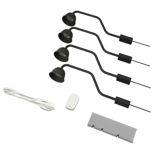 TVÄRDRAG / TRÅDFRI lighting kit, black