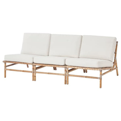 TVARÖ / FRÖSÖN - 3-seater sectional sofa, outdoor, beige ,