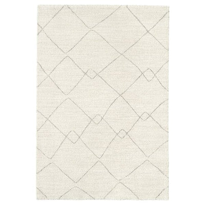 SVALLERUP Rug flatwoven, in/outdoor - black/white 200x200 cm