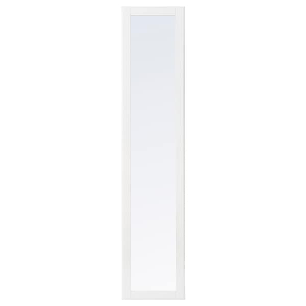 TYSSEDAL - Mirror door, white, 50x229 cm - best price from Maltashopper.com 00449113