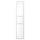 TYSSEDAL - Door, white/glass, 50x229 cm