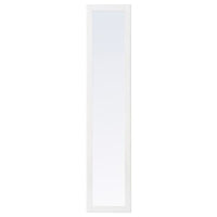 TYSSEDAL - Door with hinges, white/mirror glass, 50x229 cm - best price from Maltashopper.com 89302990