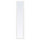 TYSSEDAL - TYSSEDAL Door with hinges, white/mirror glass, 50x229 cm