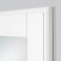 TYSSEDAL - Door with hinges, white/mirror glass, 50x195 cm - best price from Maltashopper.com 69302991