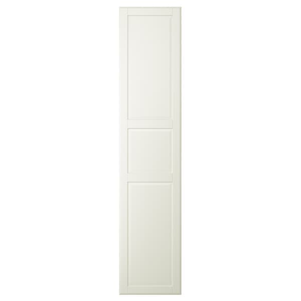 TYSSEDAL - Door with hinges, white, 50x229 cm - best price from Maltashopper.com 19090251