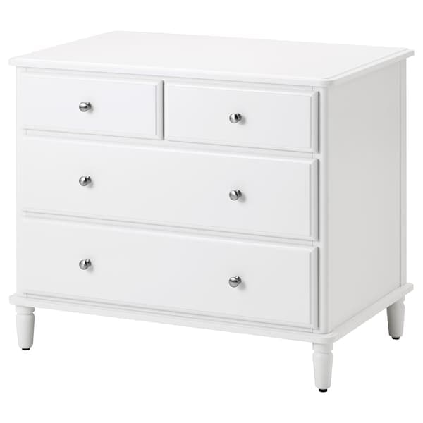 TYSSEDAL - Chest of 4 drawers, white, 87x76 cm - best price from Maltashopper.com 80391325