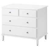 TYSSEDAL chest of 4 drawers, white, 87x76 cm