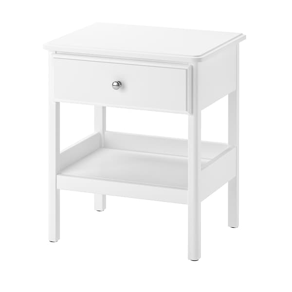 TYSSEDAL - Bedside table, white, 51x40 cm