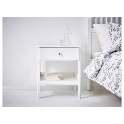 TYSSEDAL - Bedside table, white, 51x40 cm - best price from Maltashopper.com 70299959