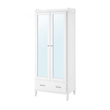 TYSSEDAL wardrobe, white/mirror glass, 88x58x208 cm
