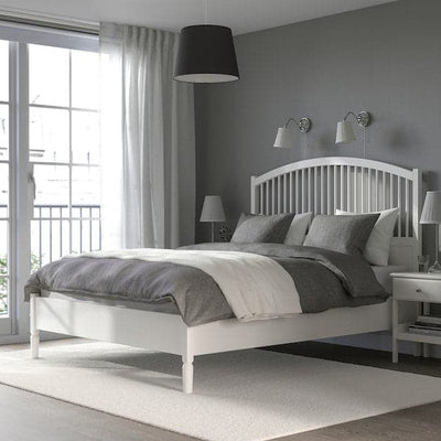 TYSSEDAL Bed structure - white/Leirsund 160x200 cm , 160x200 cm - best price from Maltashopper.com 89058592