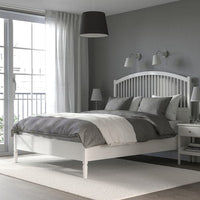 TYSSEDAL Bed frame, white/Lindbåden, 140x200 cm - best price from Maltashopper.com 79495060