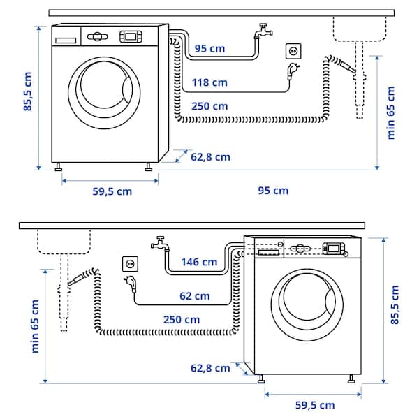 UDDARP - Washing Machine, 500, 8 kg - best price from Maltashopper.com 70525467