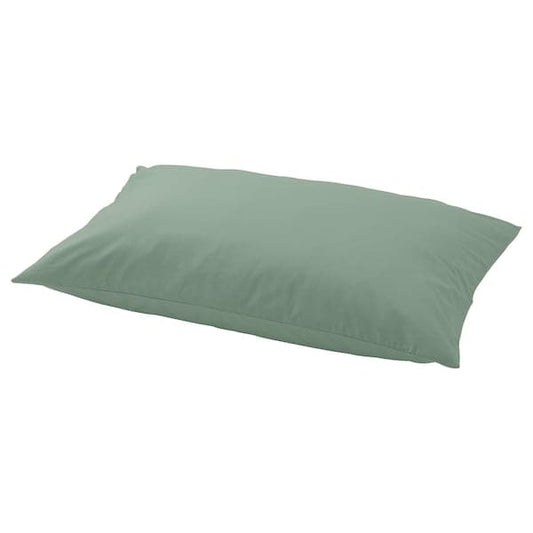 Ikea ULLVIDE Pillowcase - grey/green 50x80 cm ,