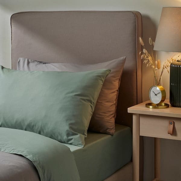 ULLVIDE Pillowcase - grey/green 50x80 cm , - best price from Maltashopper.com 90501757