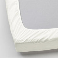 ULLVIDE Sheet with corners - white 140x200 cm , 140x200 cm - best price from Maltashopper.com 10342767