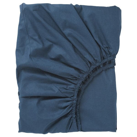 ULLVIDE Sheet with corners - dark blue 160x200 cm , 160x200 cm - best price from Maltashopper.com 50342770
