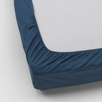 ULLVIDE Sheet with corners - dark blue 140x200 cm , 140x200 cm - best price from Maltashopper.com 90336951