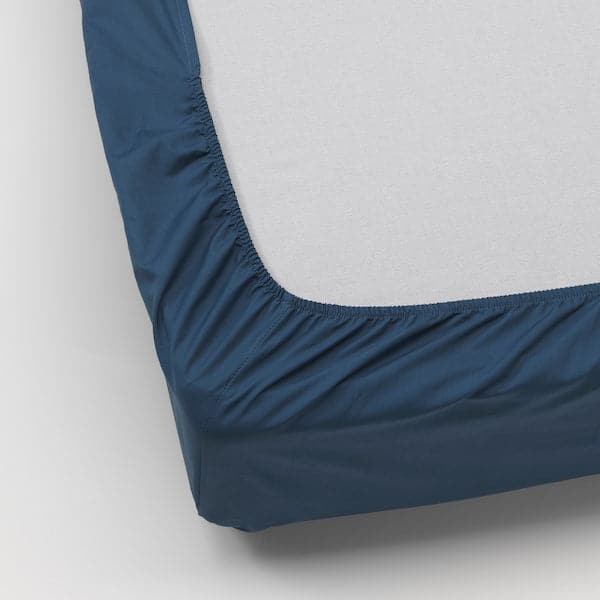 Ikea ULLVIDE Sheet with corners - dark blue 160x200 cm , 160x200 cm