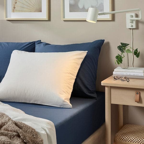 Ikea ULLVIDE Sheet with corners - dark blue 160x200 cm , 160x200 cm