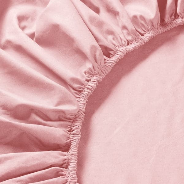 ULLVIDE - Sheet with corners, pale pink, , 140x200 cm - best price from Maltashopper.com 80564062