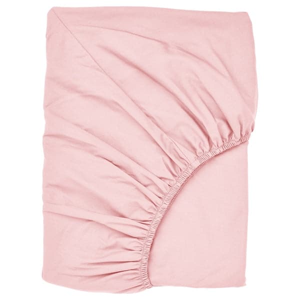 ULLVIDE - Sheet with corners, pale pink, , 140x200 cm - best price from Maltashopper.com 80564062