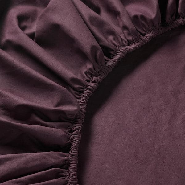 ULLVIDE - Sheet with corners, deep red, , 180x200 cm - best price from Maltashopper.com 10558088