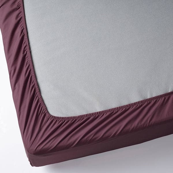 Ikea ULLVIDE - Sheet with corners, deep red, , 180x200 cm