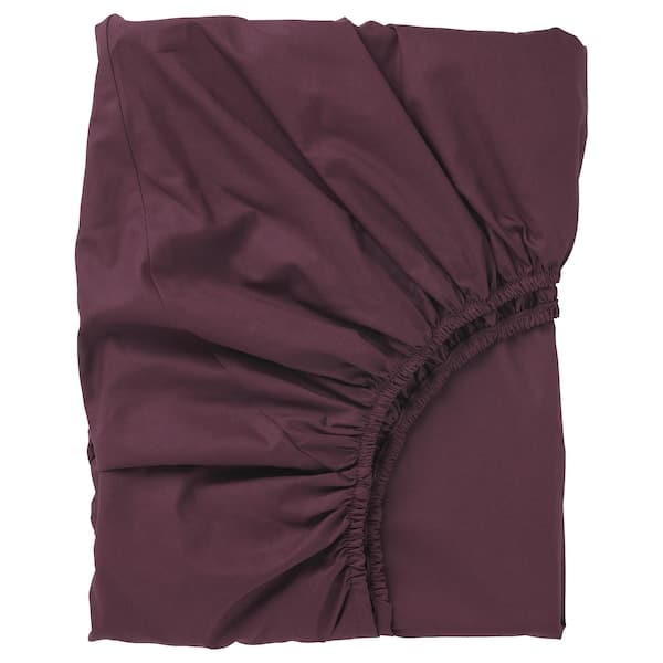 ULLVIDE - Sheet with corners, deep red, , 180x200 cm - best price from Maltashopper.com 10558088