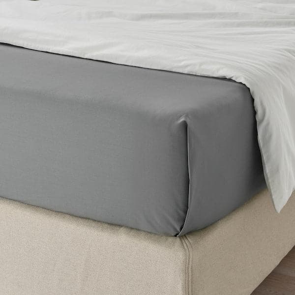 ULLVIDE Sheet - grey 240x260 cm , 240x260 cm - best price from Maltashopper.com 50336991