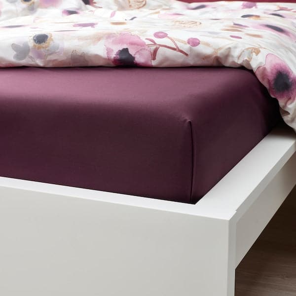 Ikea ULLVIDE - Sheet, deep red, , 240x260 cm