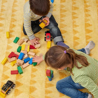 UNDERHÅLLA - 40-piece wooden building block set, multicolour - best price from Maltashopper.com 00506684